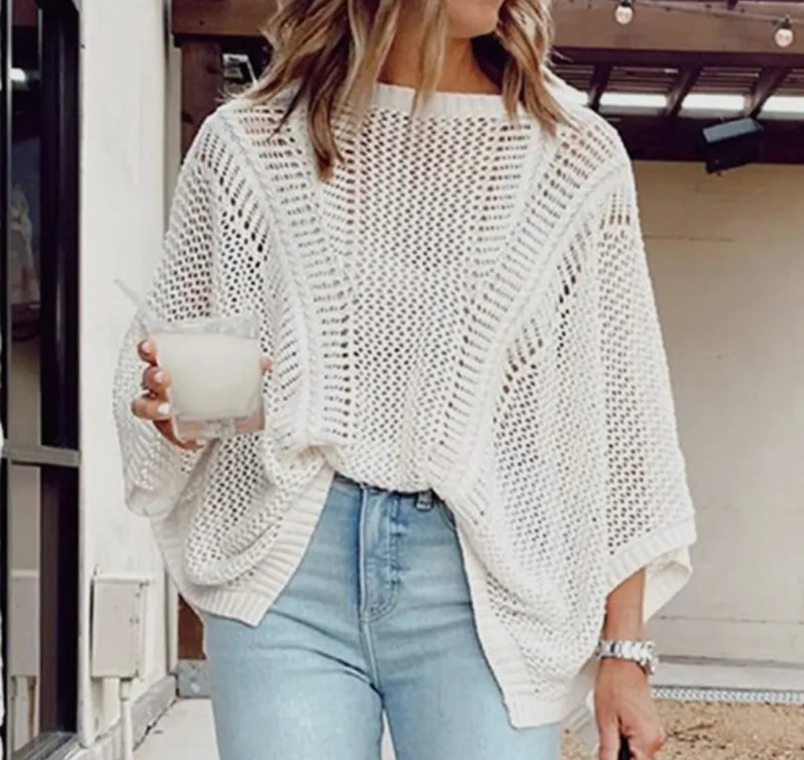 White Knit Sweater