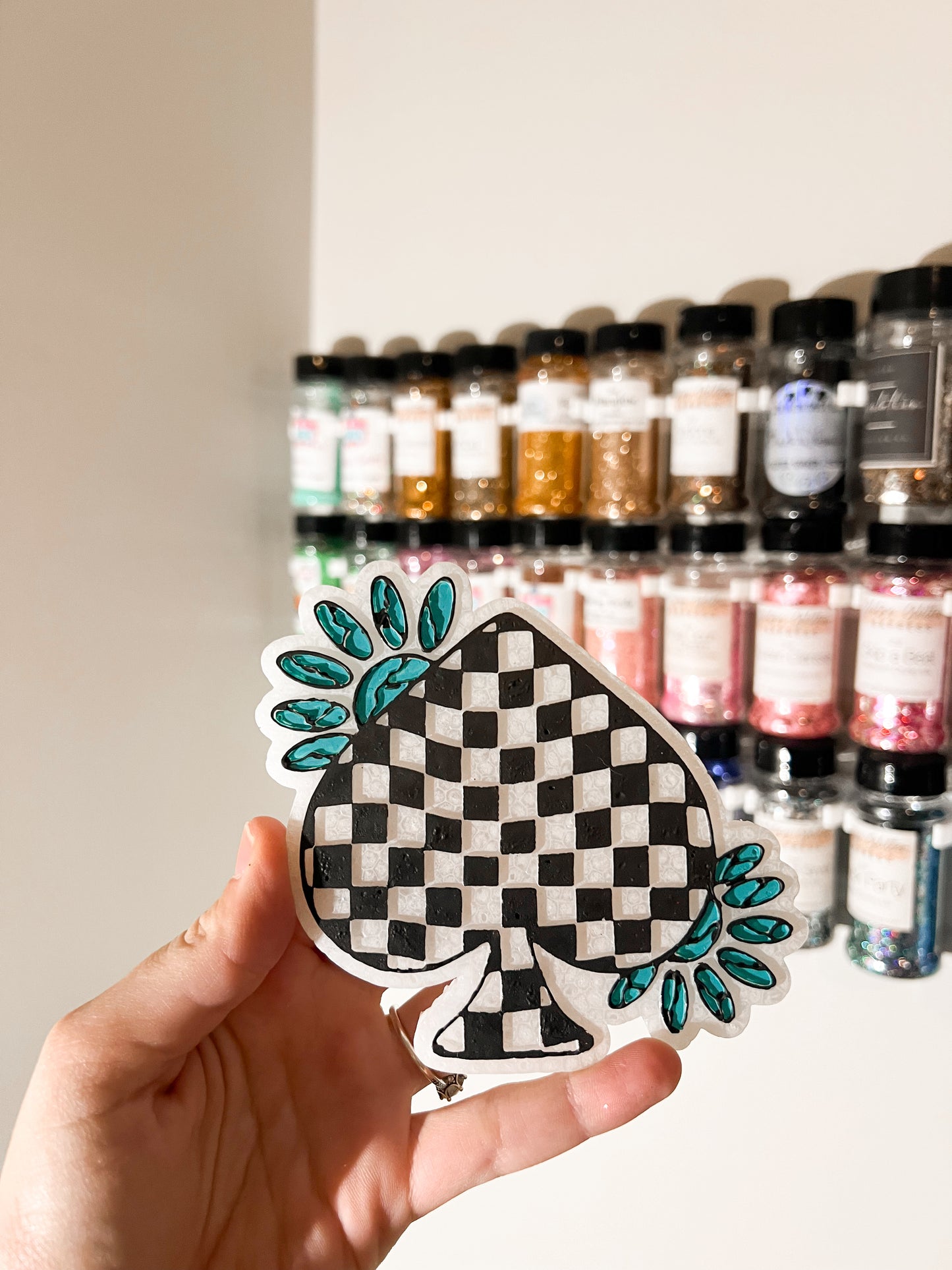 Checkered spade freshie