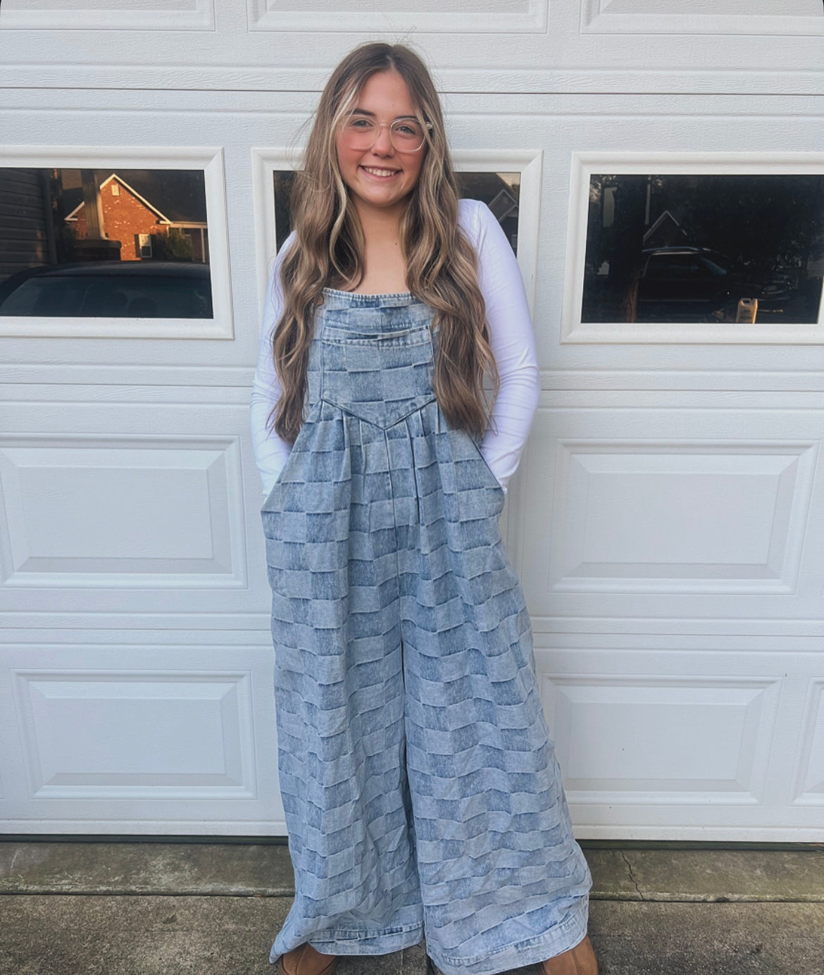 Checkered Overalls