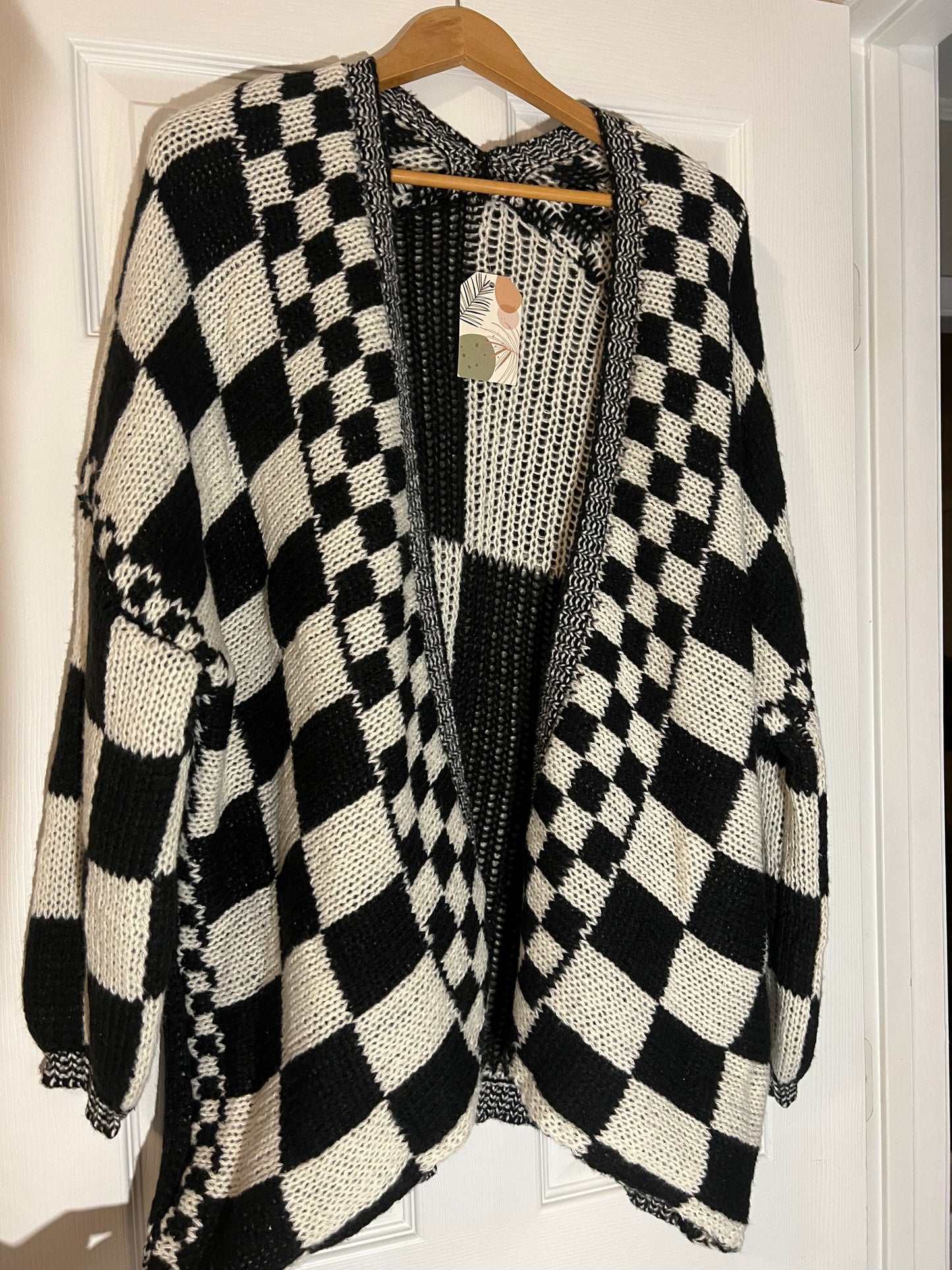 Checkered Cardigan