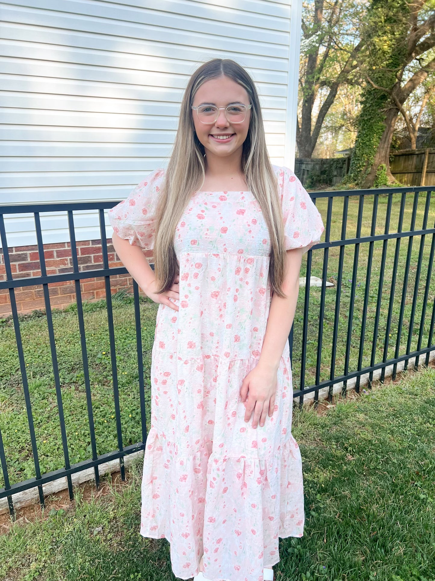 Blush Floral Dress