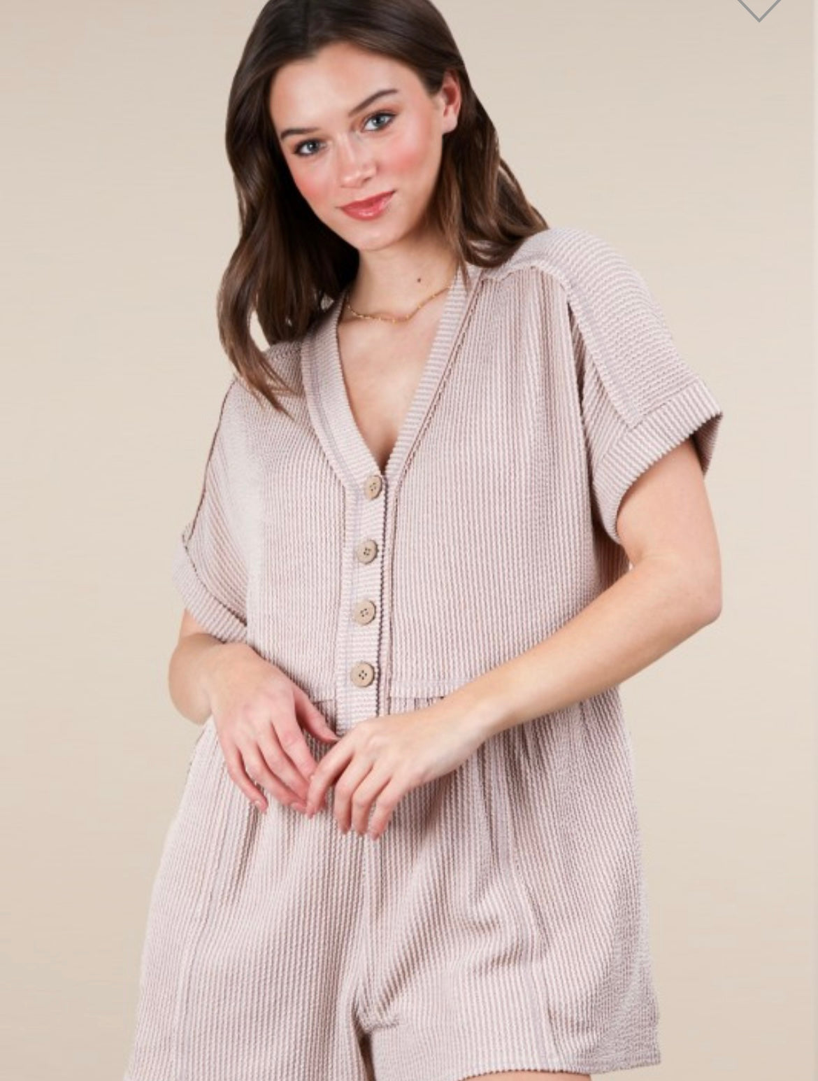 Ribbed Knit Romper